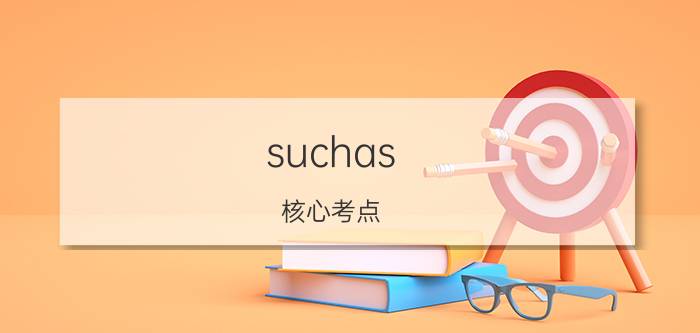 suchas（核心考点：such as用法详解）